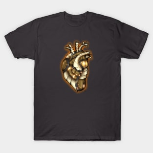 Robot Heart- Gold T-Shirt